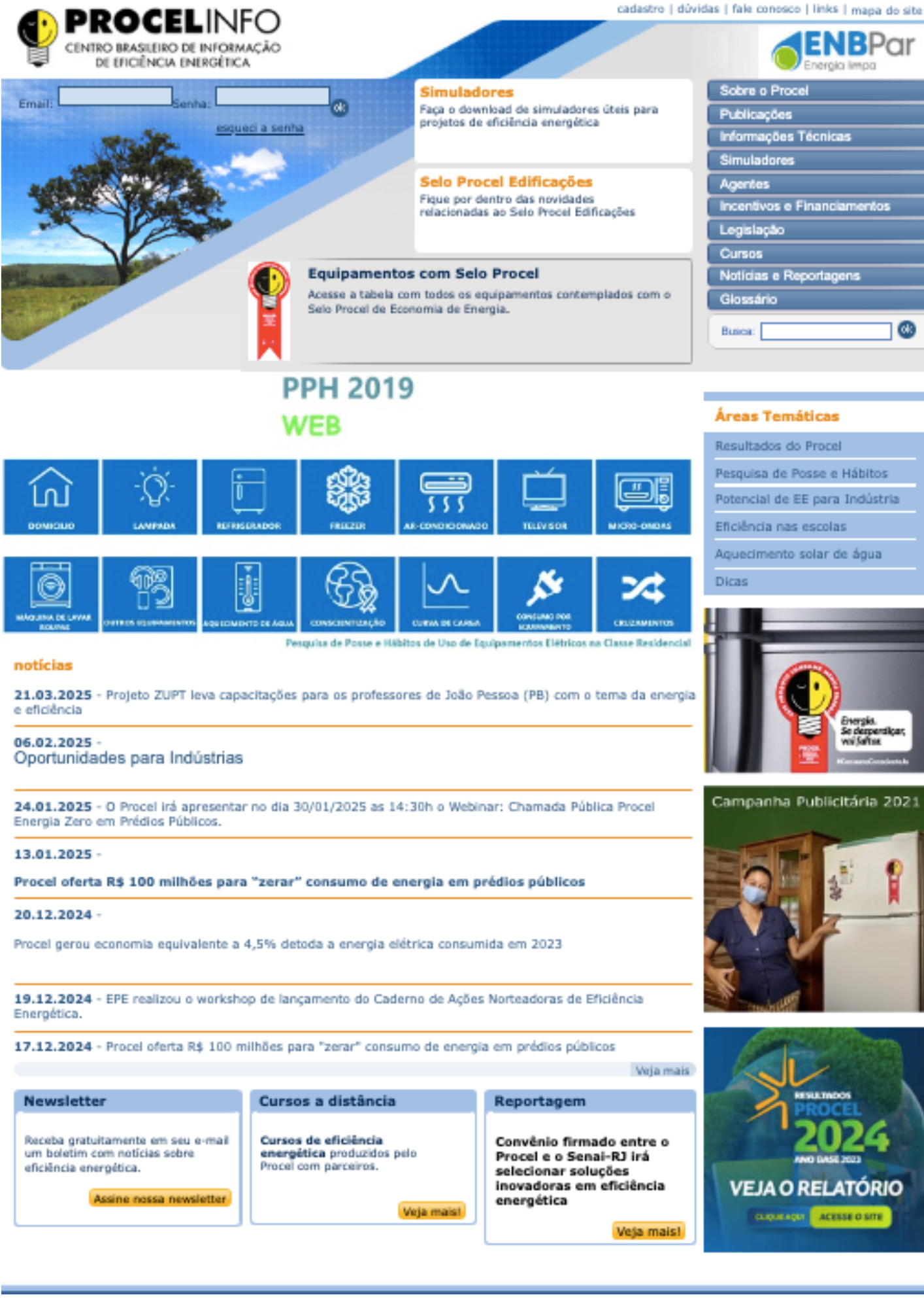 Portal Procel Info — projeto Eletrobras